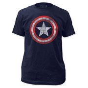 Captain America Distressed Shield T-Shirt