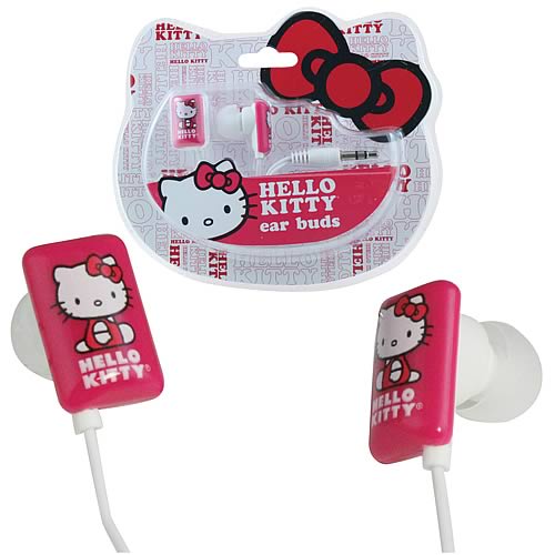 Hello Kitty Ear Bud Headphones