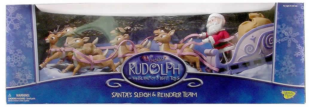 Santa Sleigh Scene Diorama