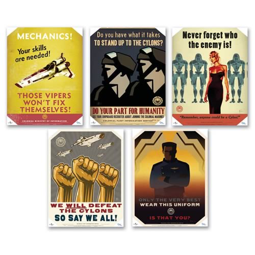 Battlestar Galactica Propaganda Posters