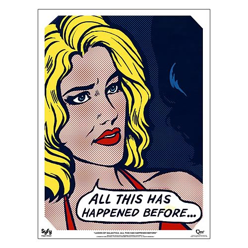 Battlestar Galactica Ladies Pop Art Six Fine Art Print