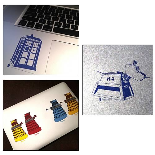 Doctor Who Set 1 Clear Vinyl Sticker 6-Pack