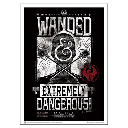 Fantastic Beasts Wanted and Extremely Dangerous Art Print