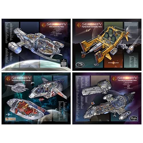 Serenity Architectural Cutaway Poster Set