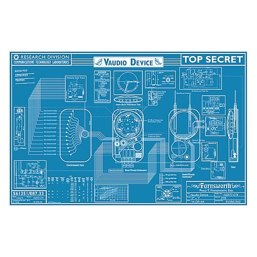 Warehouse 13 Farnsworth Blueprint Replica