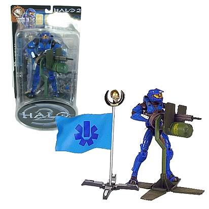 Halo Blue Spartan Action Figure