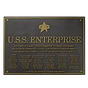 Star Trek Next Generation Enterprise E Dedication Plaque