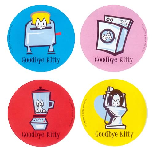 David & Goliath Coaster Set: Goodbye Kitty