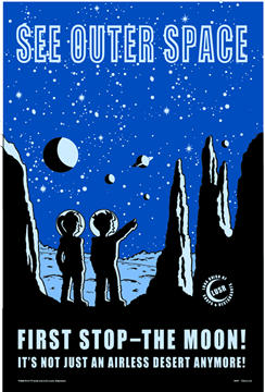 `See Outer Space` Tin Sign