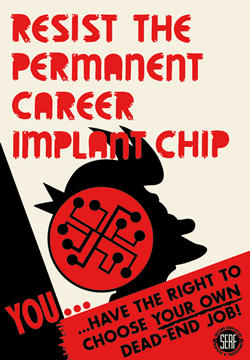 Resist Career Chips Tin Sign