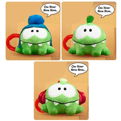 Cut the Rope 3-Inch Talking Plush with Backpack Clip Case