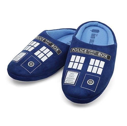 Doctor Who TARDIS Mens Slippers