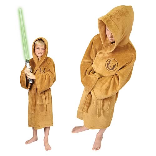 Star Wars Jedi Fleece Bath Robe Kids Small