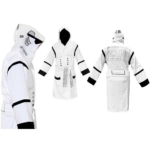 Star Wars Stormtrooper Hooded White Cotton Bathrobe