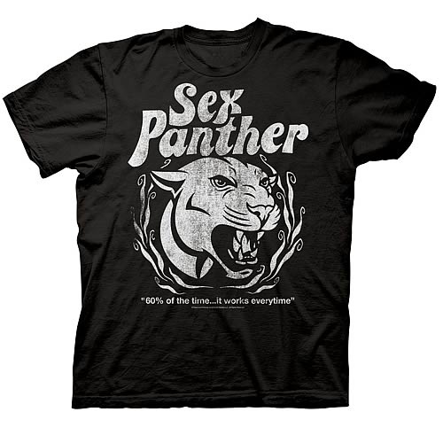 Anchorman Sex Panther Black T-Shirt