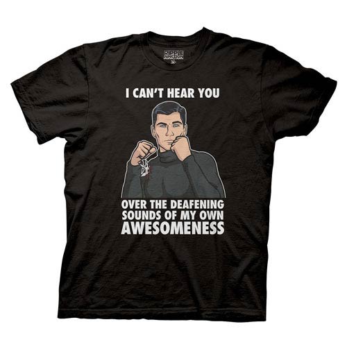 Archer My Deafening Awesomeness Black T-Shirt