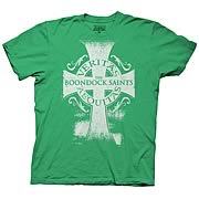 Boondock Saints Veritas Aequitas Cross T-Shirt