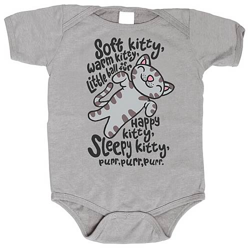 Big Bang Theory Soft Kitty Gray Onesie