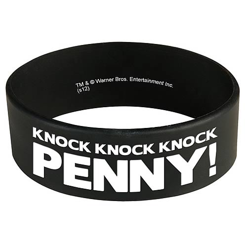Big Bang Theory Knock Knock Knock Penny Rubber Bracelet