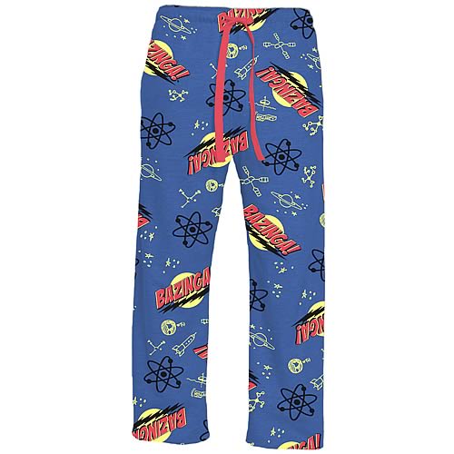 Big Bang Theory Bazinga! Blue Lounge Pants