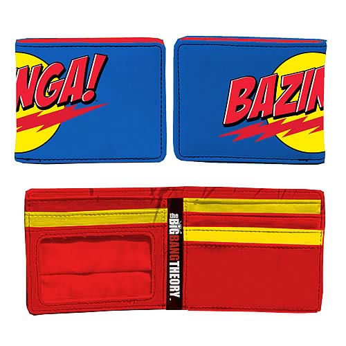 Big Bang Theory Blue Bazinga! Logo Wallet