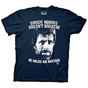 Chuck Norris Doesn't Breathe T-Shirt
