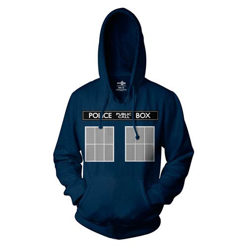Doctor Who TARDIS Call Box Blue Hoodie