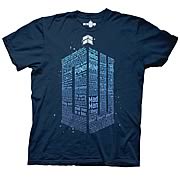 Doctor Who Logo of Words Navy Blue T-Shirt