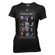 Doctor Who 50 Years, 11 Doctors TARDIS Juniors T-Shirt