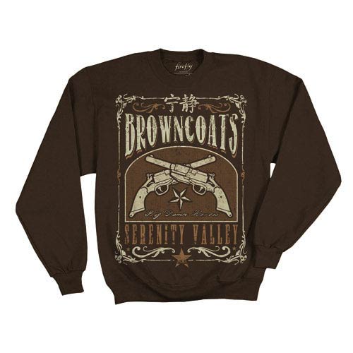 Firefly Browncoats of Serenity Valley Brown Fleece Sweater