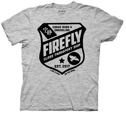 Firefly Class Transport Ship Gray T-Shirt