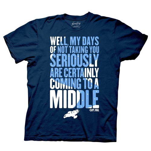 Firefly Coming to a Middle Blue T-Shirt