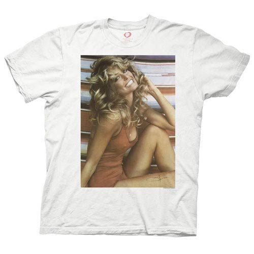 Farrah Fawcett Classic 1976 Farrah Poster White T-Shirt