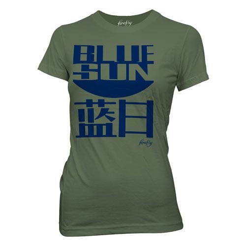 Firefly Blue Sun Green Juniors T-Shirt