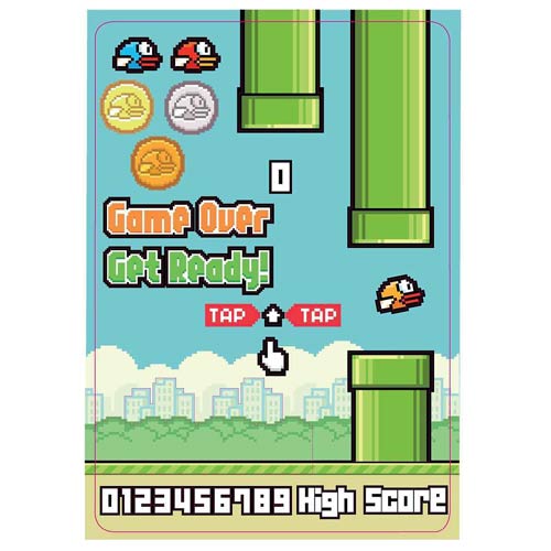 Flappy Bird Build-a-Scene Magnet Set