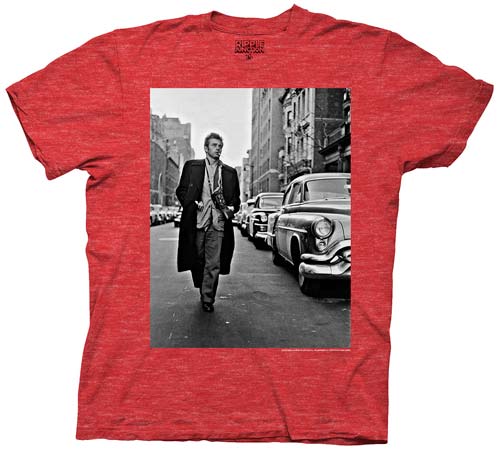 James Dean Street Photograph Red Heather T-Shirt