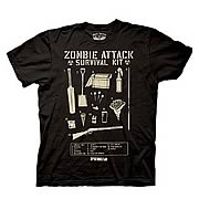 Shaun of the Dead Zombie Attack Survival Kit T-Shirt