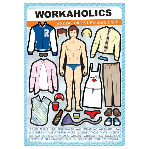 Workaholics Anders Dress-Up Magnet Set