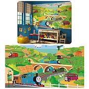 Thomas The Train Chair Rail Prepasted Mural