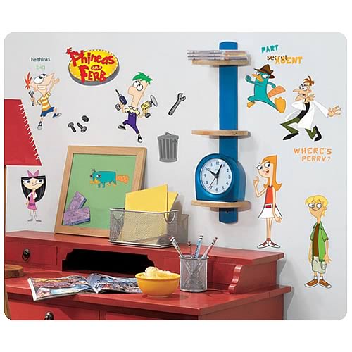 Phineas and Ferb Peel and Stick Wall Applique