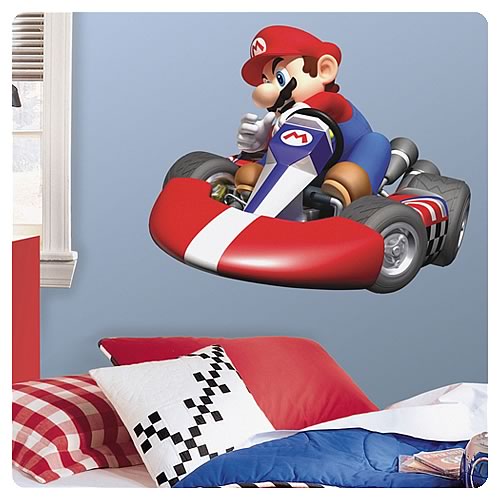Mario Kart Wii Peel and Stick Giant Wall Decal