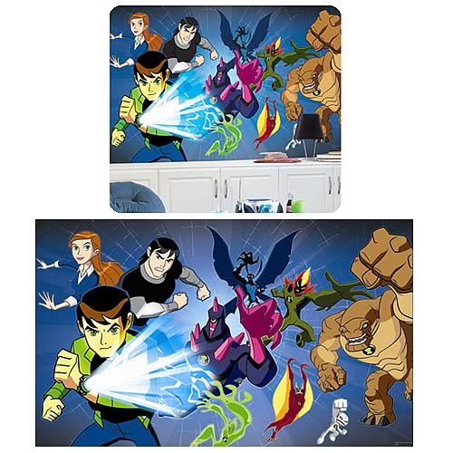 Ben 10 Chair Rail Prepasted Mural