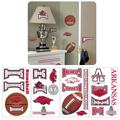 University Of Arkansas Peel and Stick Wall Applique