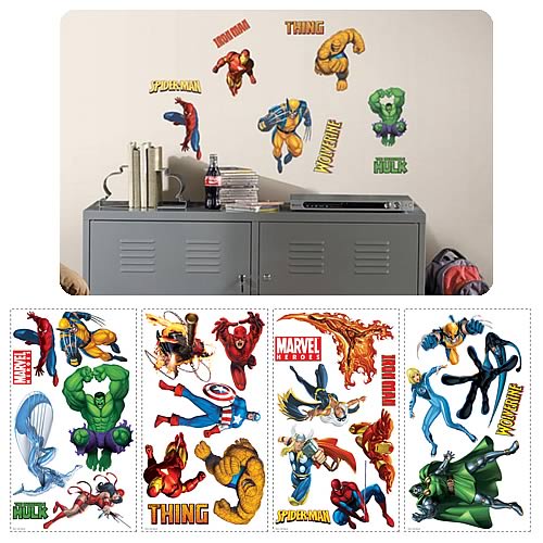 Marvel Heroes Peel and Stick Wall Applique