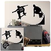 Chalkboard Skaters Peel and Stick Chalkboard Wall Appliques