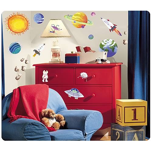Outer Space Peel and Stick Wall Appliques
