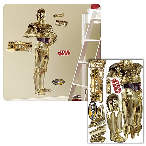 Star Wars Classic C-3PO Peel and Stick Giant Wall Applique