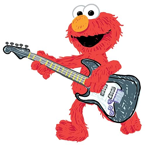 Sesame Street Elmo Rock n' Roll Guitar Giant Wall Decal