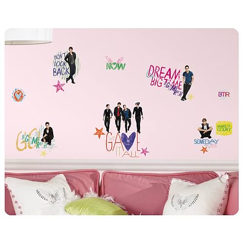 Big Time Rush Peel and Stick Wall Decals