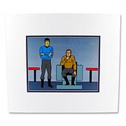 Star Trek Filmation At The Helm Kirk and Spock Seri-Cel